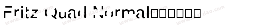 Fritz Quad Normal字体转换